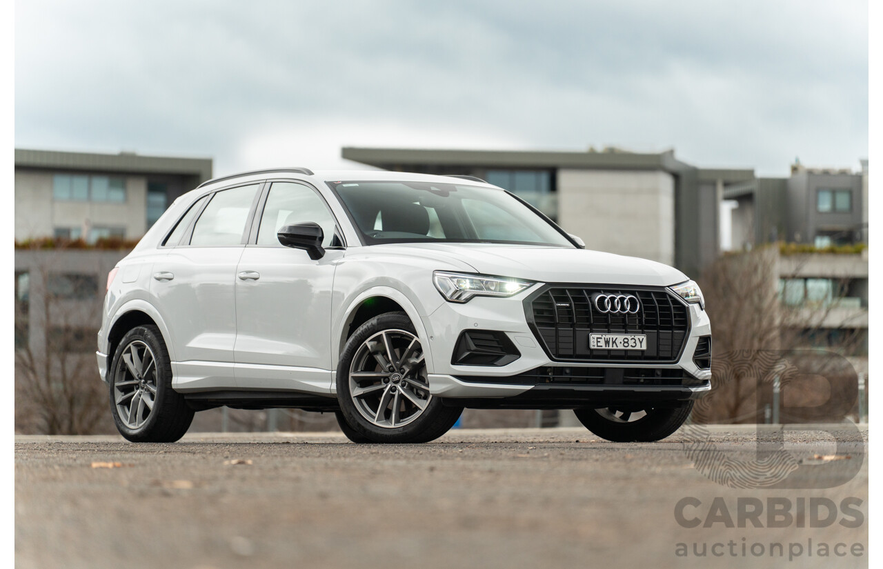 11/2022 Audi Q3 40 TFSI Quattro (AWD) F3 MY23 4d Wagon Glacier White Metallic Turbo 2.0L