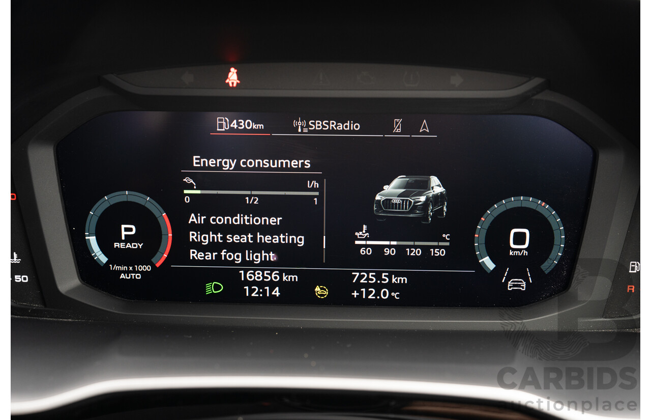 11/2022 Audi Q3 40 TFSI Quattro (AWD) F3 MY23 4d Wagon Glacier White Metallic Turbo 2.0L