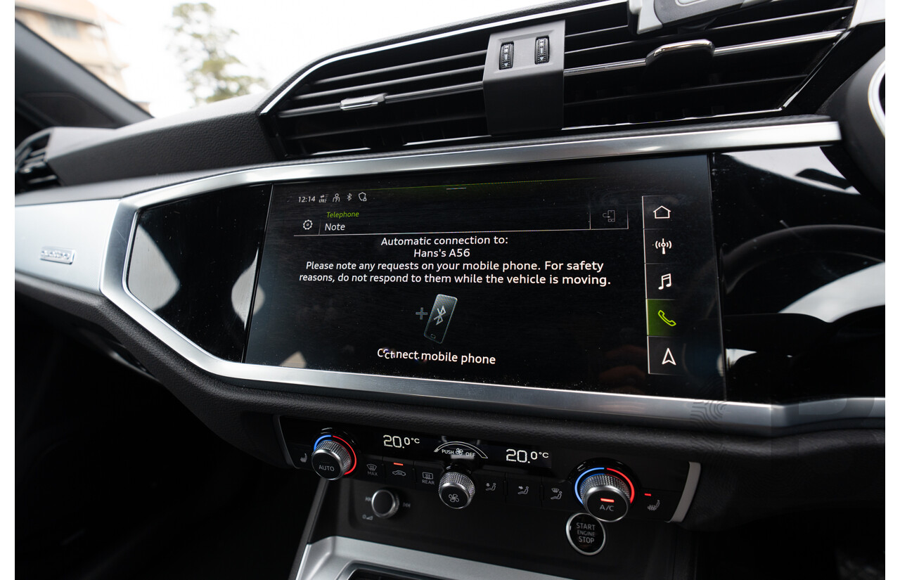 11/2022 Audi Q3 40 TFSI Quattro (AWD) F3 MY23 4d Wagon Glacier White Metallic Turbo 2.0L