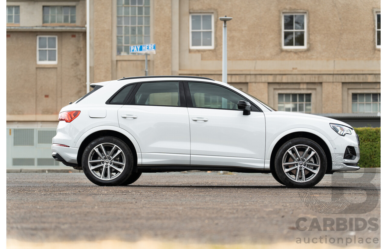 11/2022 Audi Q3 40 TFSI Quattro (AWD) F3 MY23 4d Wagon Glacier White Metallic Turbo 2.0L