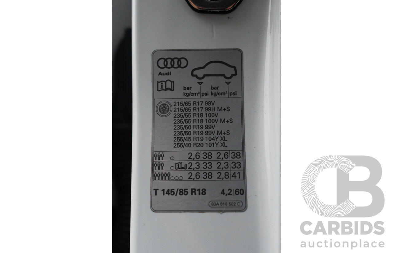 11/2022 Audi Q3 40 TFSI Quattro (AWD) F3 MY23 4d Wagon Glacier White Metallic Turbo 2.0L