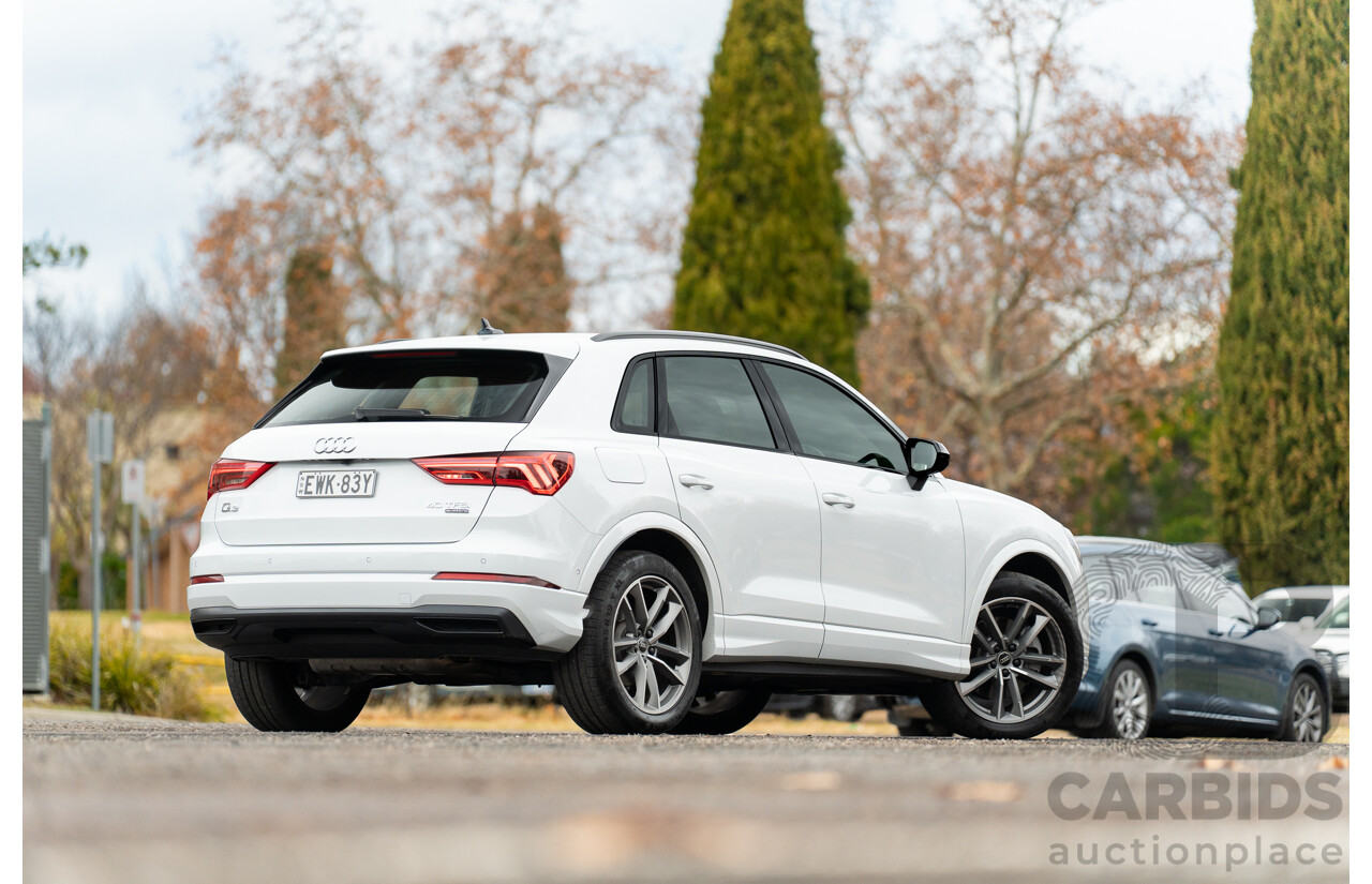 11/2022 Audi Q3 40 TFSI Quattro (AWD) F3 MY23 4d Wagon Glacier White Metallic Turbo 2.0L