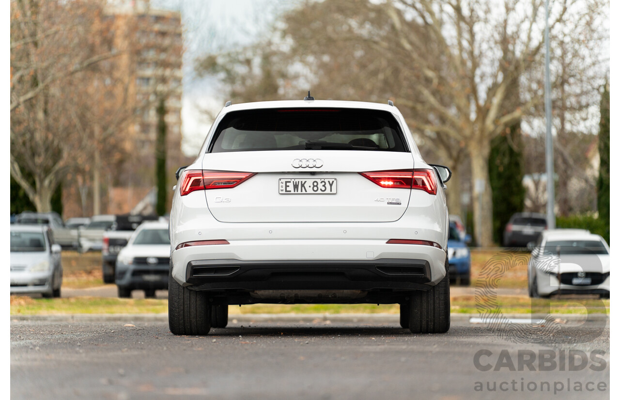 11/2022 Audi Q3 40 TFSI Quattro (AWD) F3 MY23 4d Wagon Glacier White Metallic Turbo 2.0L