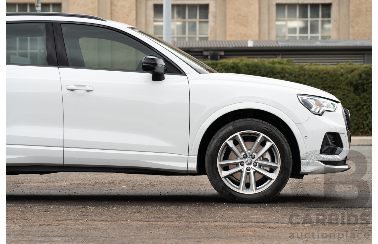 11/2022 Audi Q3 40 TFSI Quattro (AWD) F3 MY23 4d Wagon Glacier White Metallic Turbo 2.0L