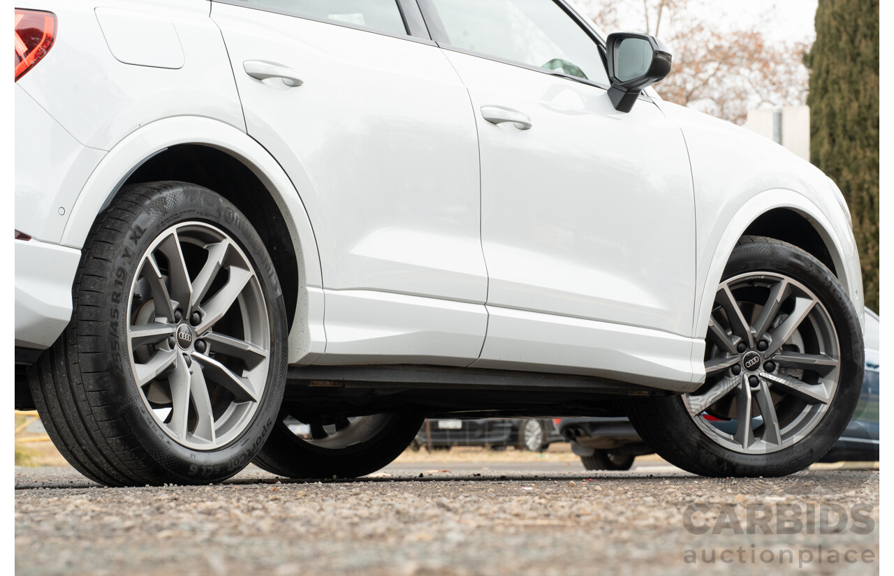 11/2022 Audi Q3 40 TFSI Quattro (AWD) F3 MY23 4d Wagon Glacier White Metallic Turbo 2.0L