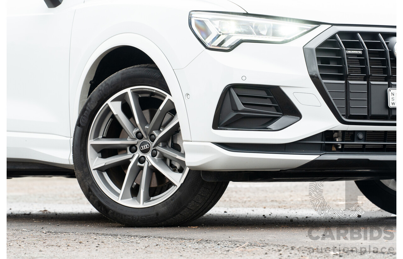 11/2022 Audi Q3 40 TFSI Quattro (AWD) F3 MY23 4d Wagon Glacier White Metallic Turbo 2.0L