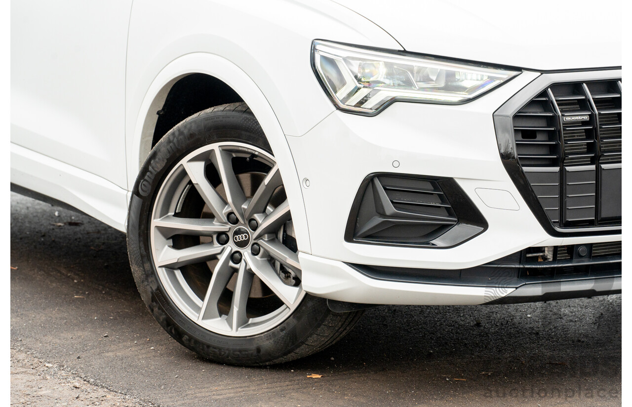 11/2022 Audi Q3 40 TFSI Quattro (AWD) F3 MY23 4d Wagon Glacier White Metallic Turbo 2.0L