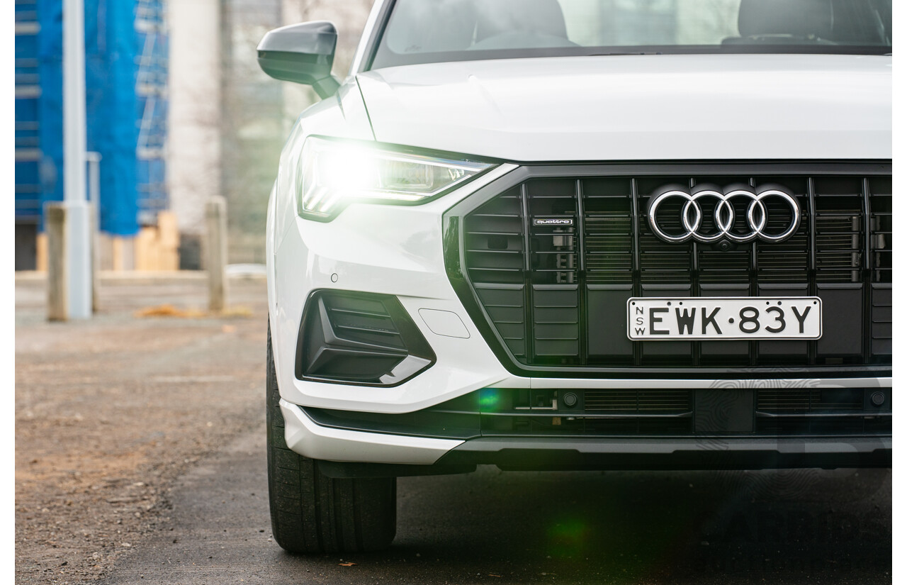 11/2022 Audi Q3 40 TFSI Quattro (AWD) F3 MY23 4d Wagon Glacier White Metallic Turbo 2.0L