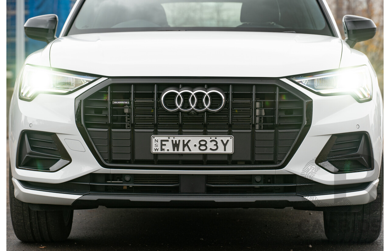 11/2022 Audi Q3 40 TFSI Quattro (AWD) F3 MY23 4d Wagon Glacier White Metallic Turbo 2.0L