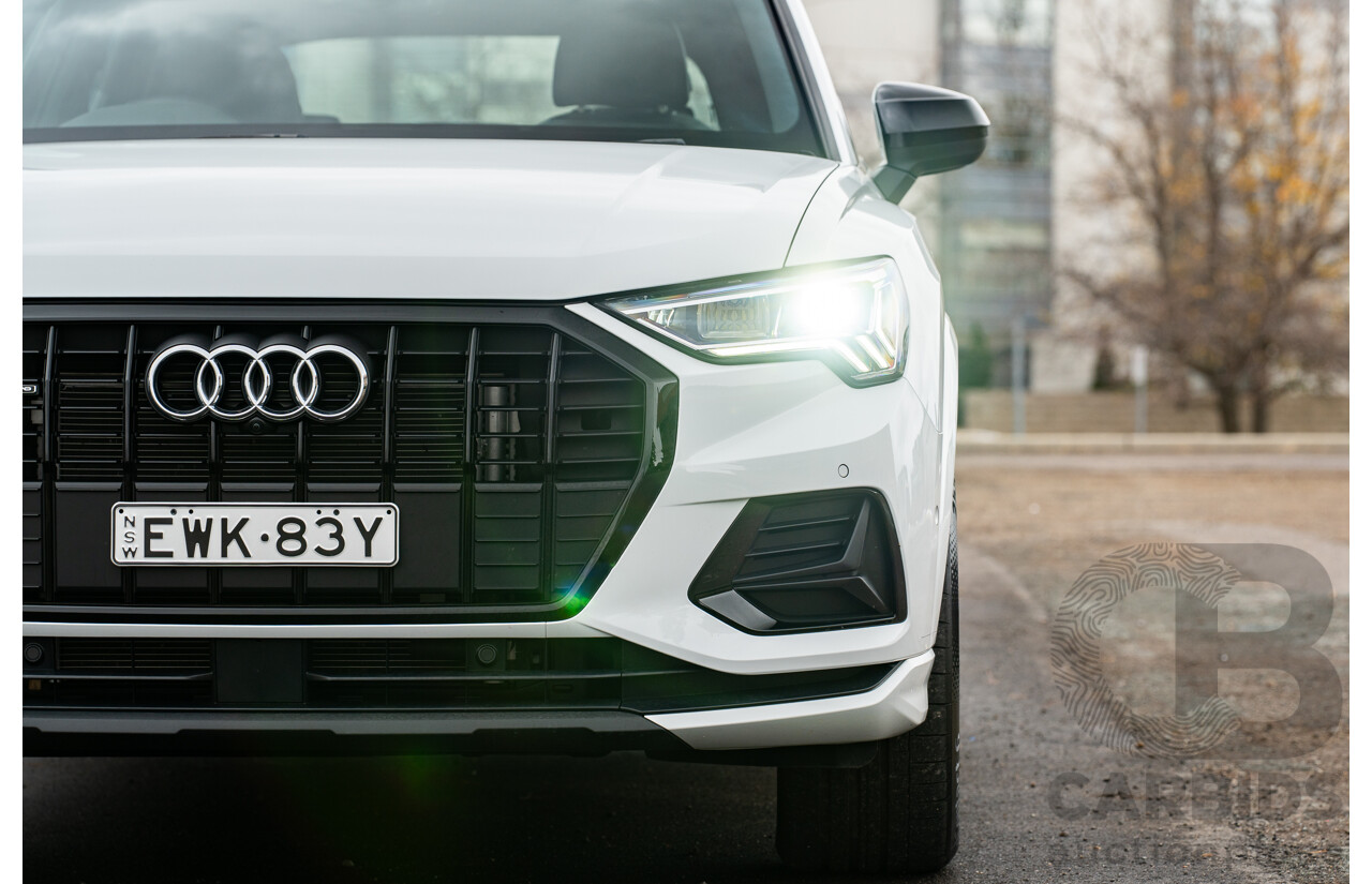 11/2022 Audi Q3 40 TFSI Quattro (AWD) F3 MY23 4d Wagon Glacier White Metallic Turbo 2.0L