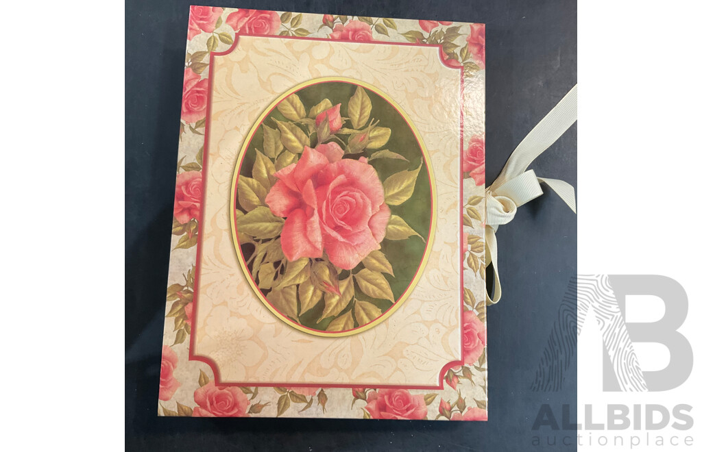 Assorted Photo Frames, Albums, and Wishing Cards