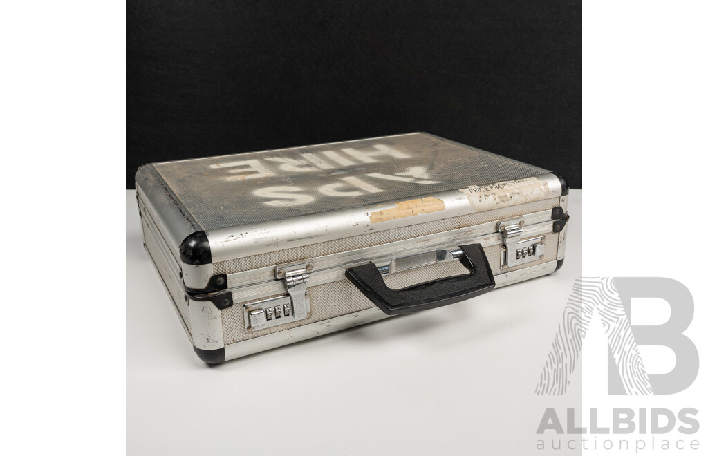 Briefcase with Collection Audio Cables Including Cannons and More