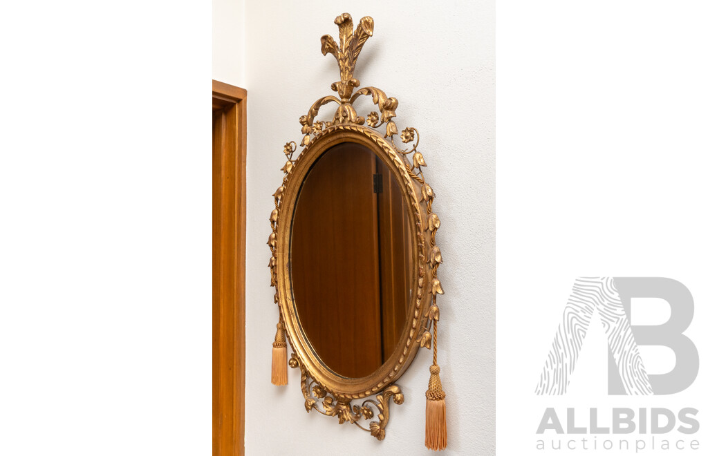 French Style Oval Mirror