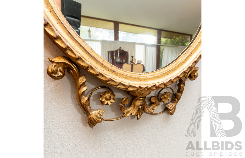 French Style Oval Mirror