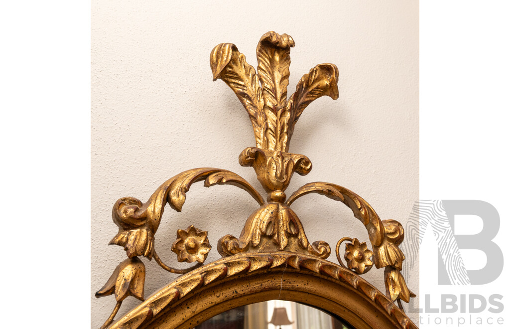 French Style Oval Mirror