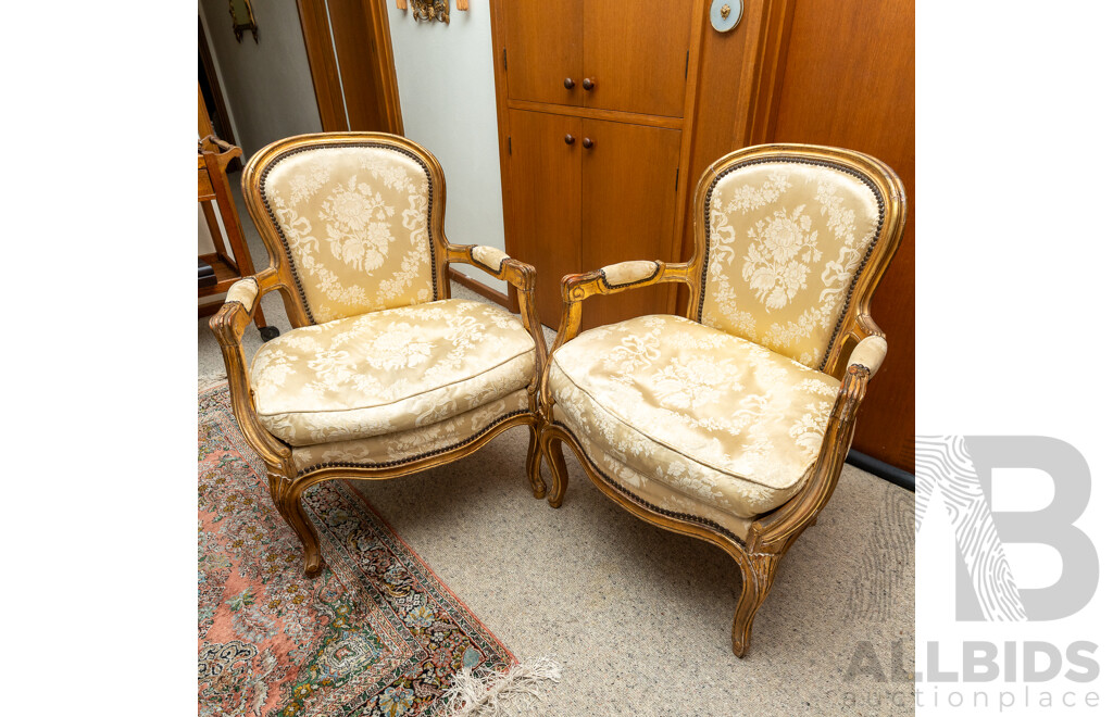 Pair of Louis XVI Style Carvers