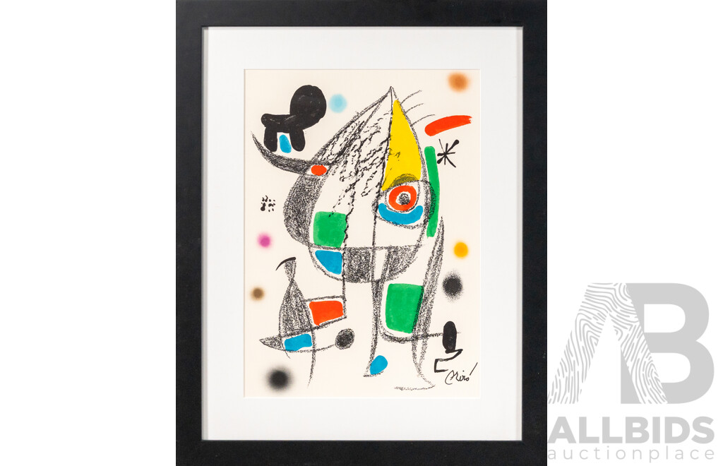 Joan Miro (20th Century, Spanish 1893-1983), 'Maravillas (Wonders) XX' 1975, Colour Lithograph, Edition of 1500 (un-numbered), Signed in Stone, 48.5 x 34.5 cm (sight) 49.5 x 35.5 cm (sheet), 69 x 55 cm (frame)