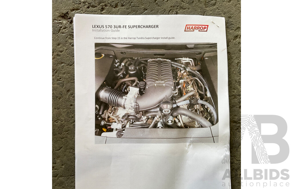 LEXUS 570 3UR-FE Supercharger Parts