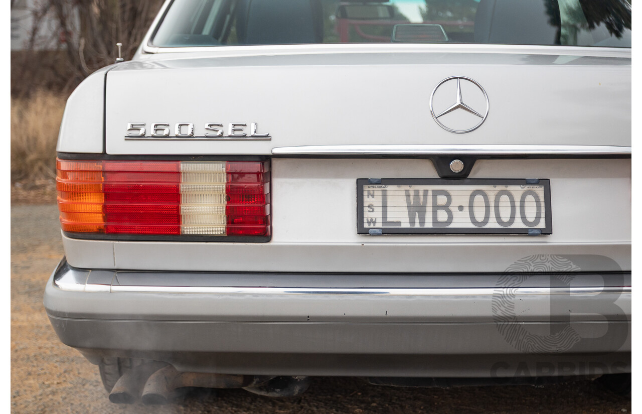 3/1989 Mercedes Benz 420 SEL W126 4d Sedan Astral Silver V8 4.2L