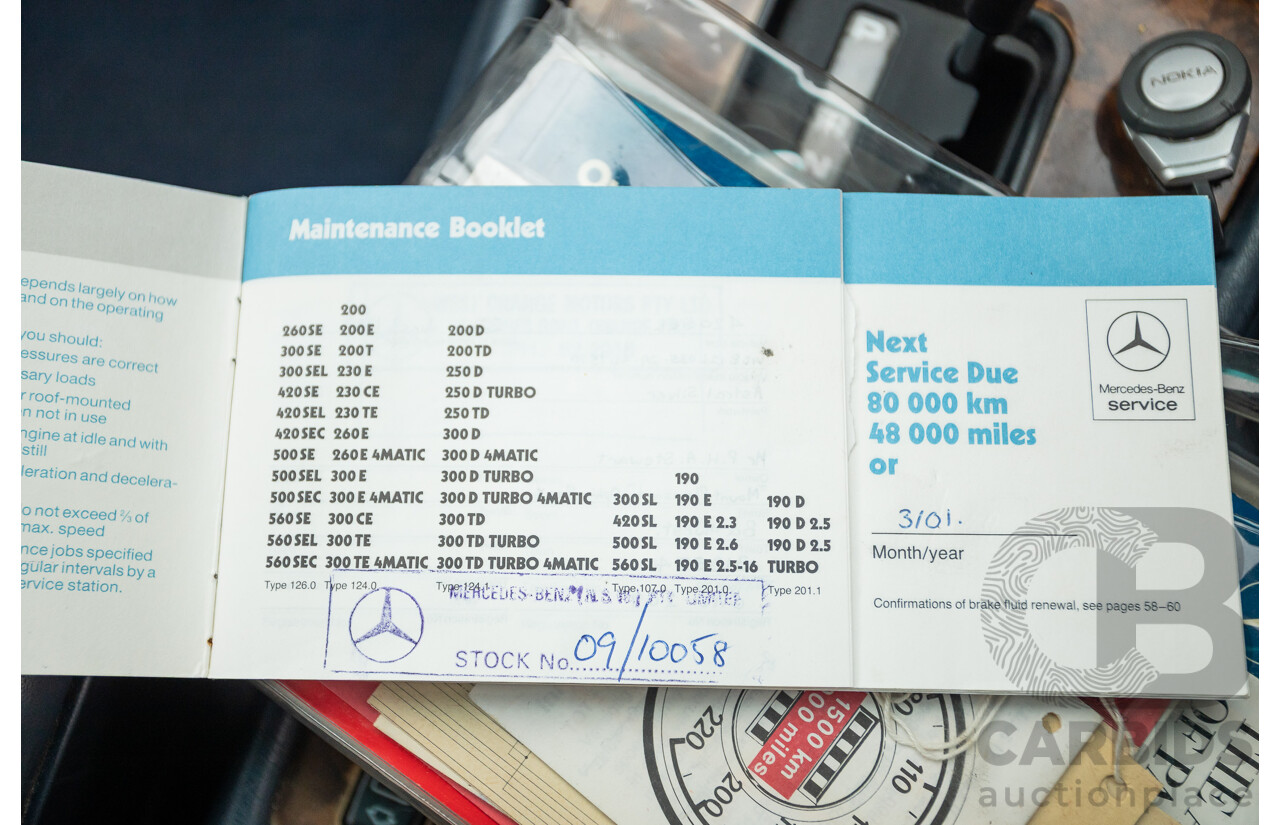 3/1989 Mercedes Benz 420 SEL W126 4d Sedan Astral Silver V8 4.2L