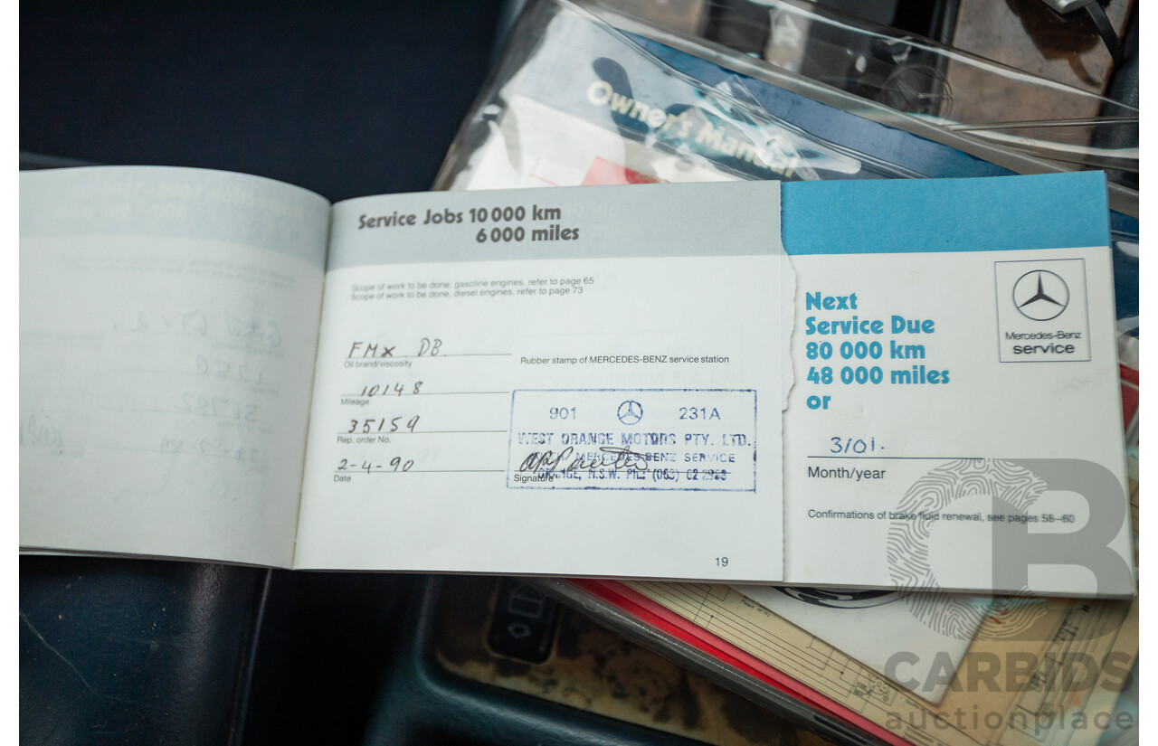 3/1989 Mercedes Benz 420 SEL W126 4d Sedan Astral Silver V8 4.2L