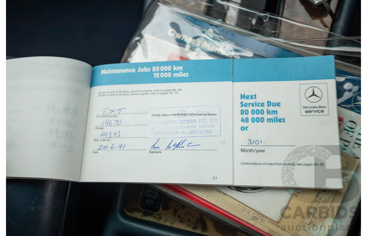 3/1989 Mercedes Benz 420 SEL W126 4d Sedan Astral Silver V8 4.2L