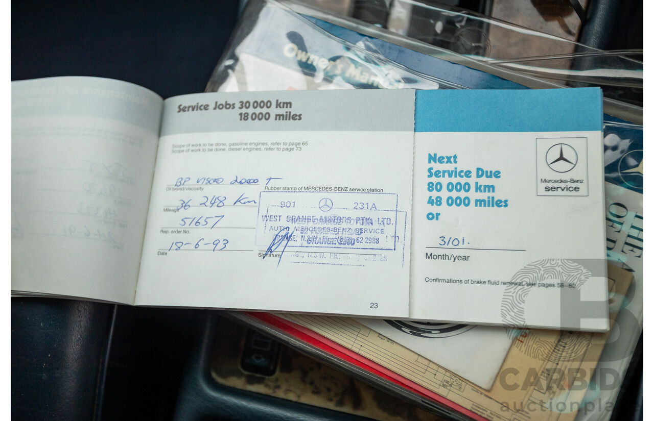 3/1989 Mercedes Benz 420 SEL W126 4d Sedan Astral Silver V8 4.2L