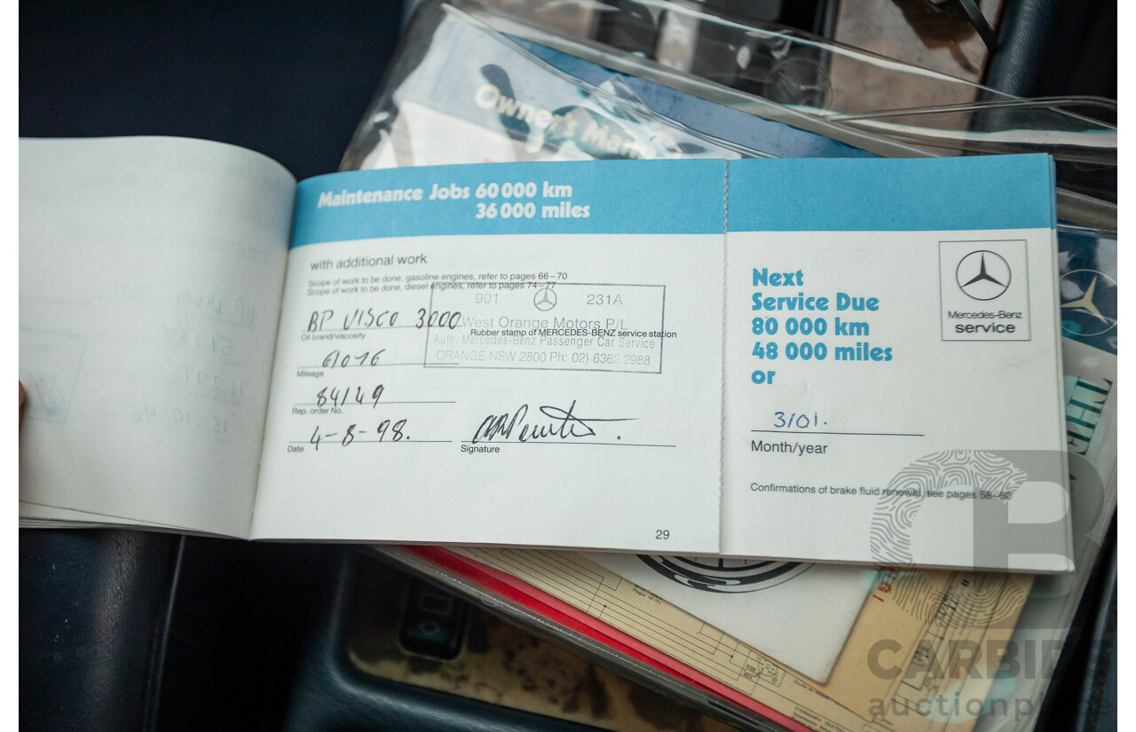 3/1989 Mercedes Benz 420 SEL W126 4d Sedan Astral Silver V8 4.2L