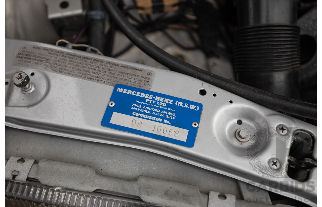 3/1989 Mercedes Benz 420 SEL W126 4d Sedan Astral Silver V8 4.2L