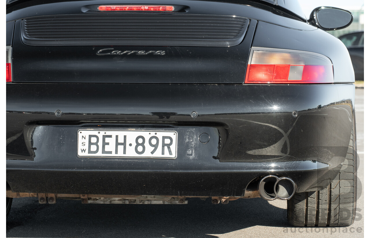 2/2003 Porsche 911 Carrera 996 2d Cabriolet Black 3.6L