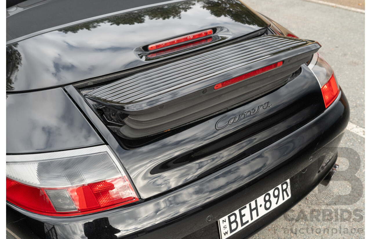 2/2003 Porsche 911 Carrera 996 2d Cabriolet Black 3.6L