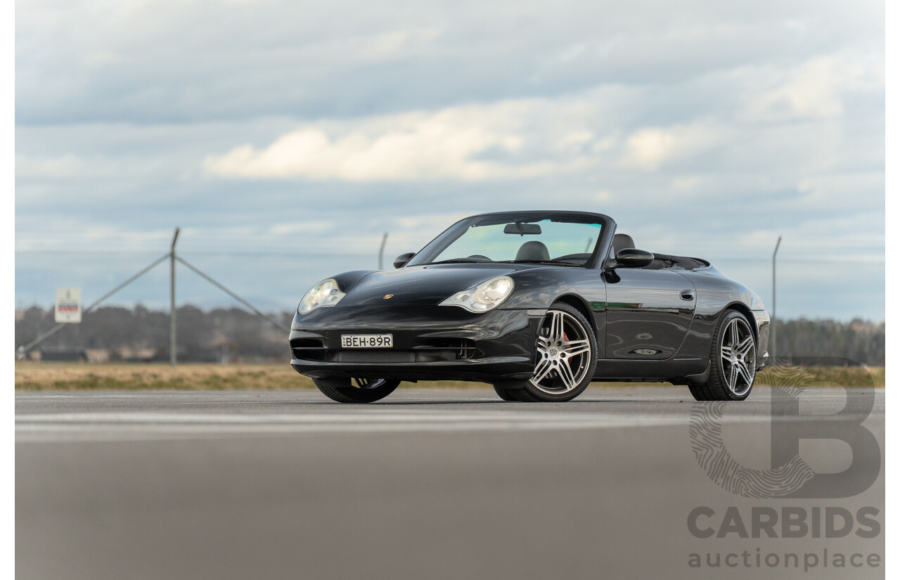 2/2003 Porsche 911 Carrera 996 2d Cabriolet Black 3.6L
