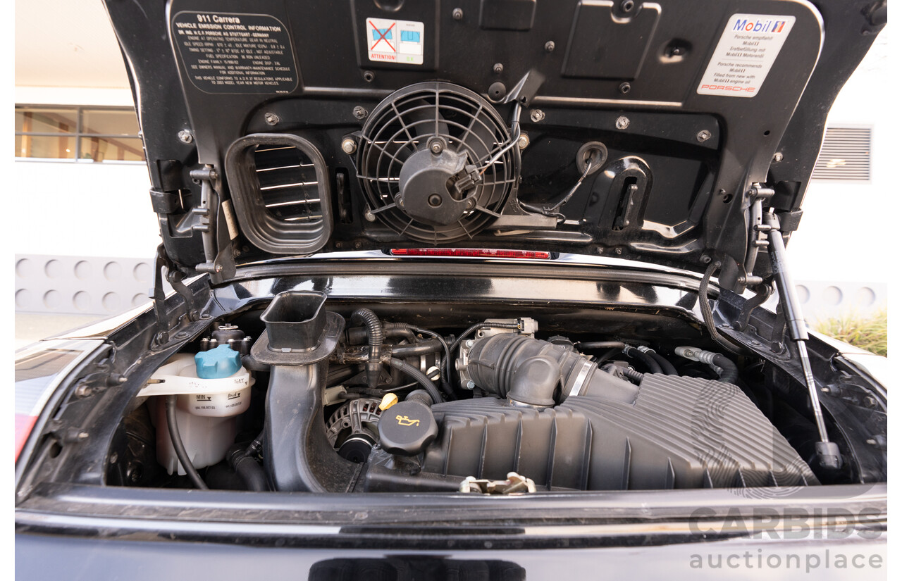 2/2003 Porsche 911 Carrera 996 2d Cabriolet Black 3.6L