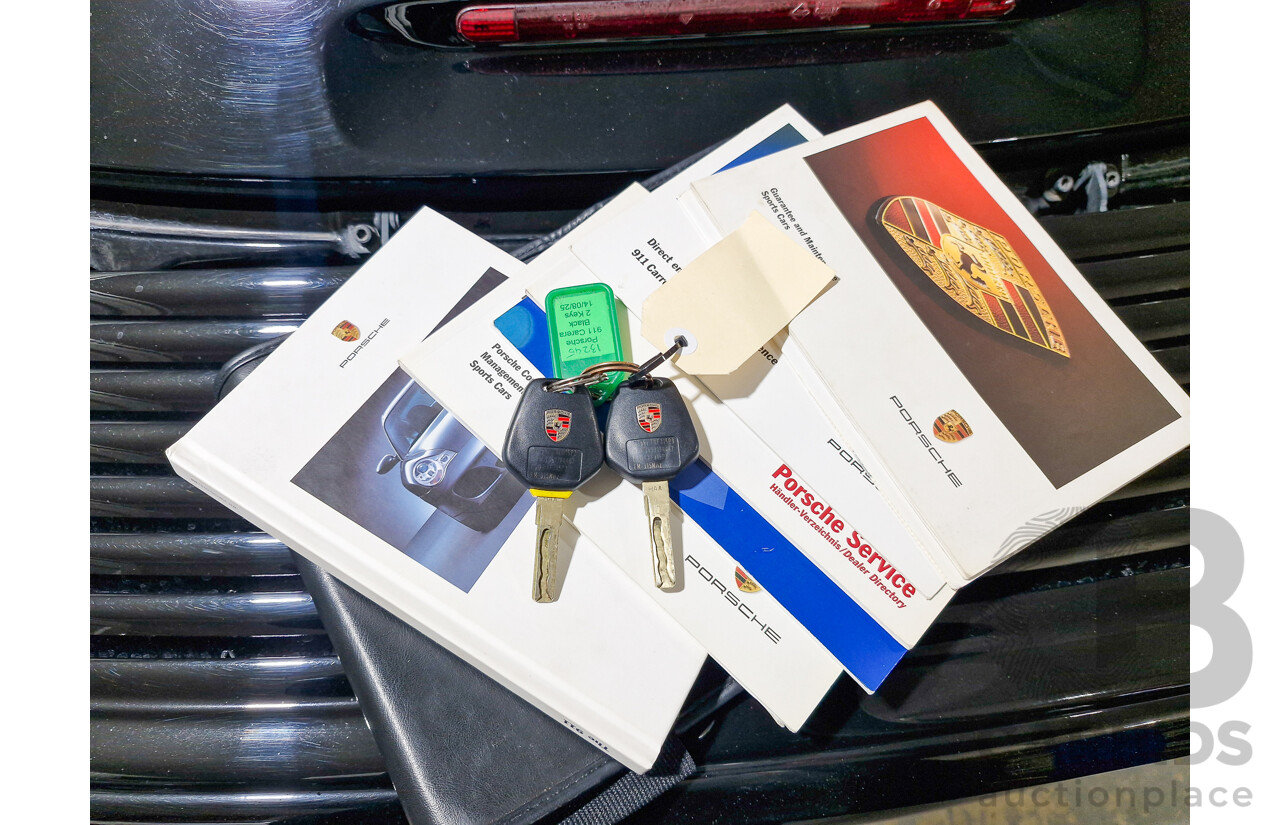 2/2003 Porsche 911 Carrera 996 2d Cabriolet Black 3.6L