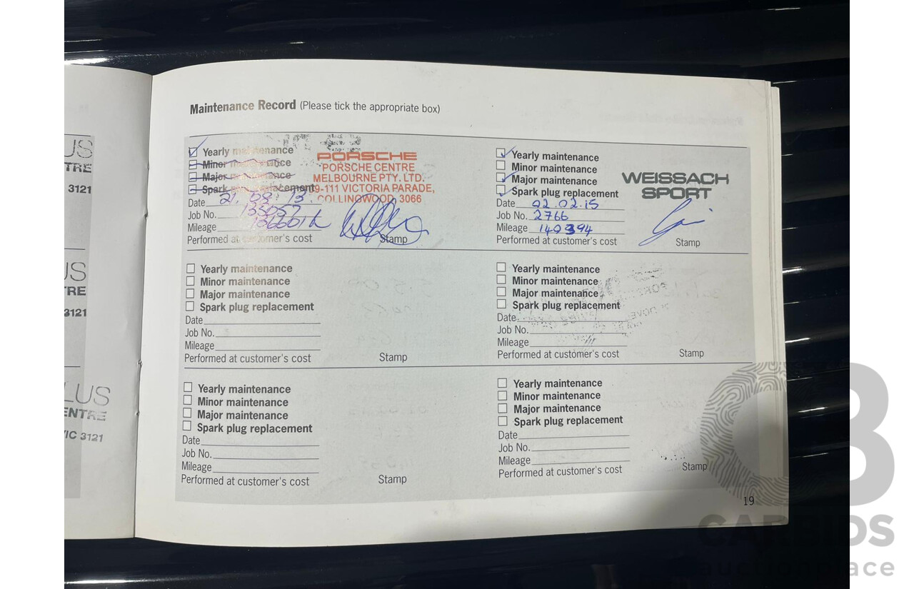 2/2003 Porsche 911 Carrera 996 2d Cabriolet Black 3.6L