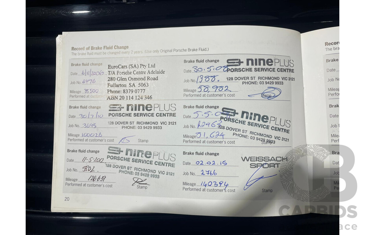 2/2003 Porsche 911 Carrera 996 2d Cabriolet Black 3.6L