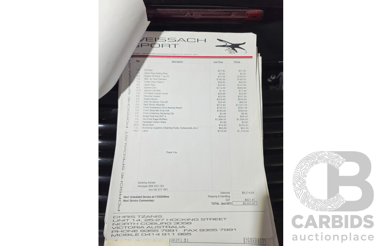 2/2003 Porsche 911 Carrera 996 2d Cabriolet Black 3.6L