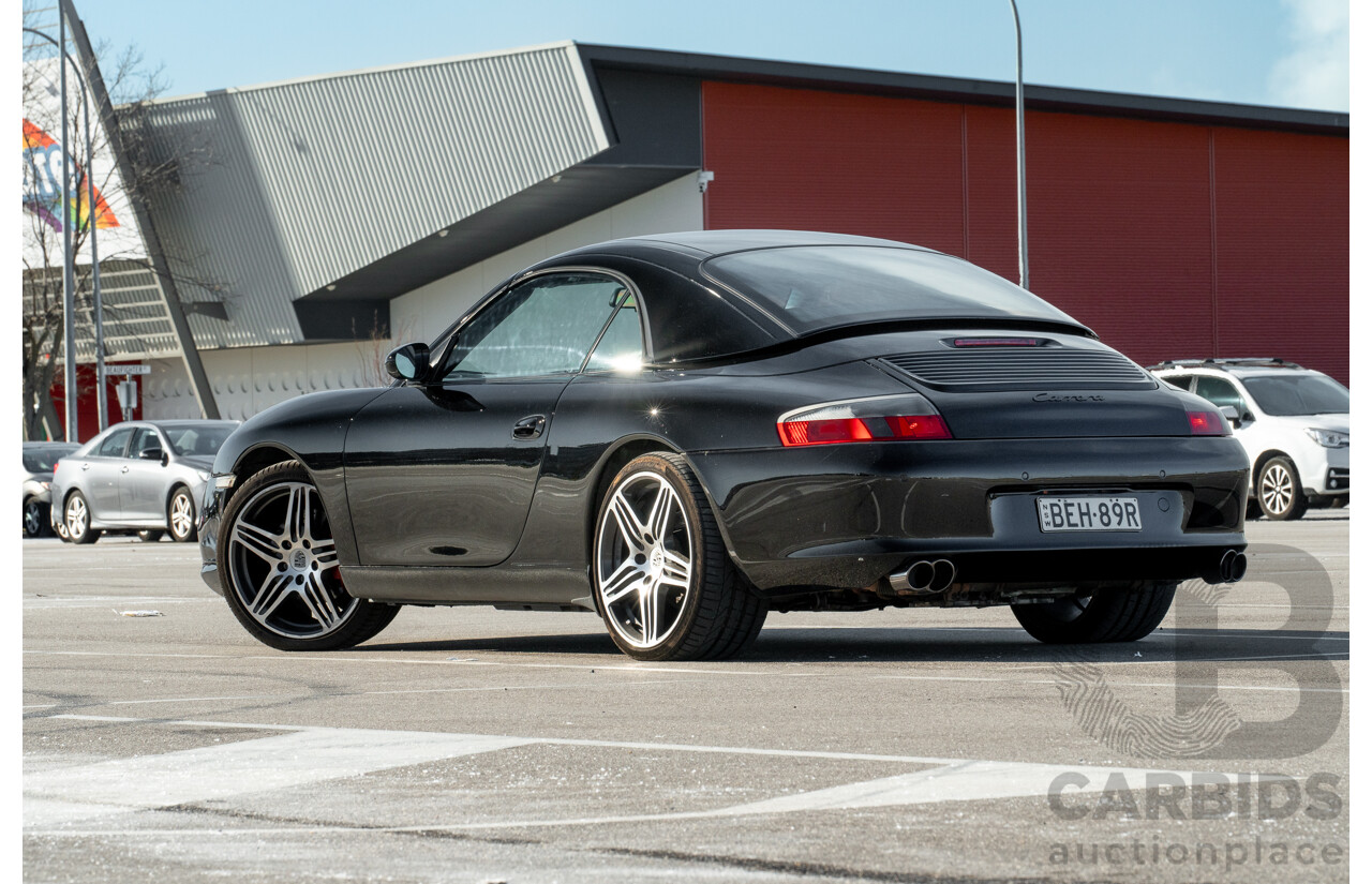 2/2003 Porsche 911 Carrera 996 2d Cabriolet Black 3.6L