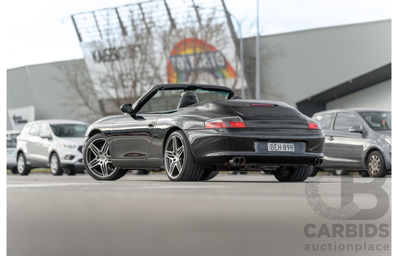 2/2003 Porsche 911 Carrera 996 2d Cabriolet Black 3.6L