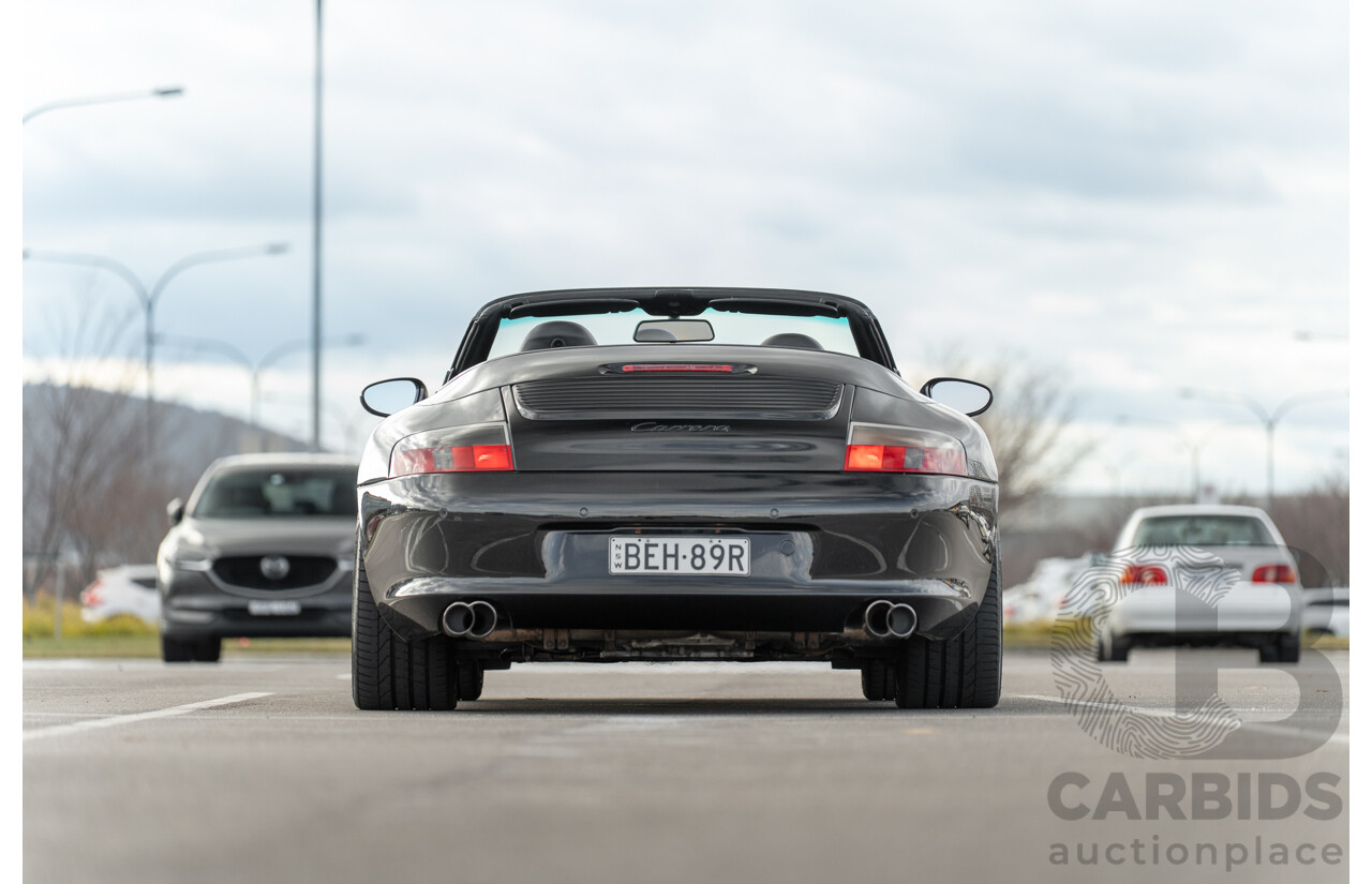 2/2003 Porsche 911 Carrera 996 2d Cabriolet Black 3.6L
