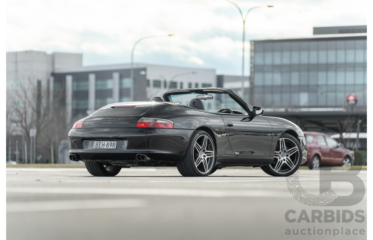 2/2003 Porsche 911 Carrera 996 2d Cabriolet Black 3.6L