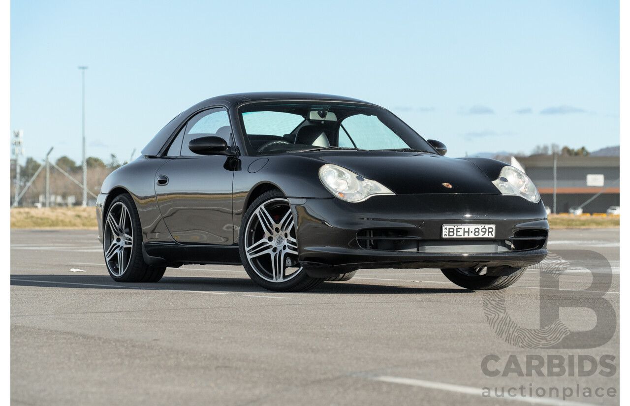2/2003 Porsche 911 Carrera 996 2d Cabriolet Black 3.6L