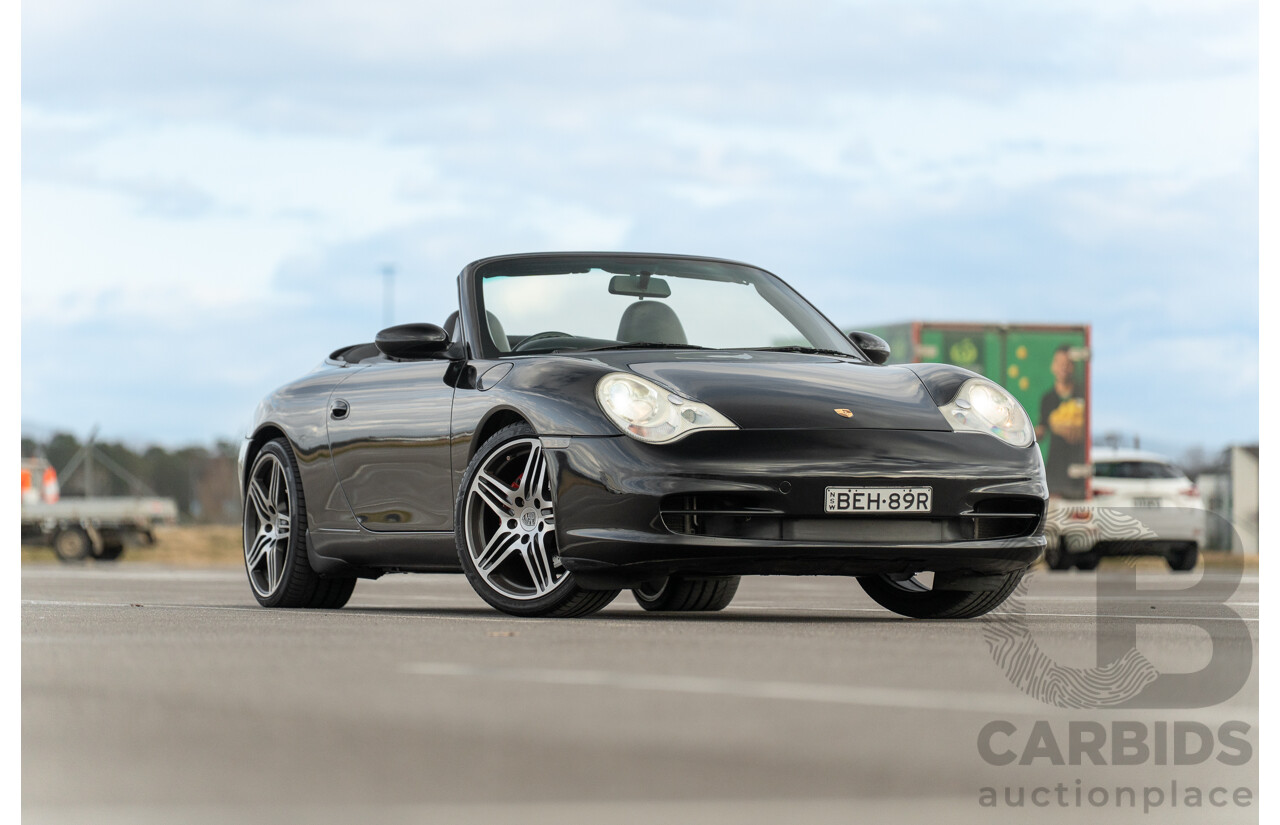 2/2003 Porsche 911 Carrera 996 2d Cabriolet Black 3.6L