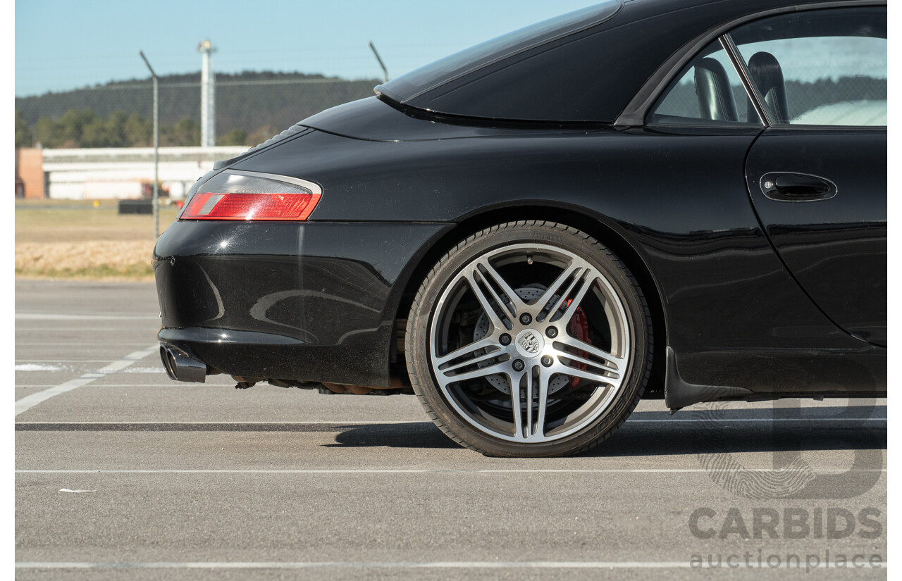 2/2003 Porsche 911 Carrera 996 2d Cabriolet Black 3.6L