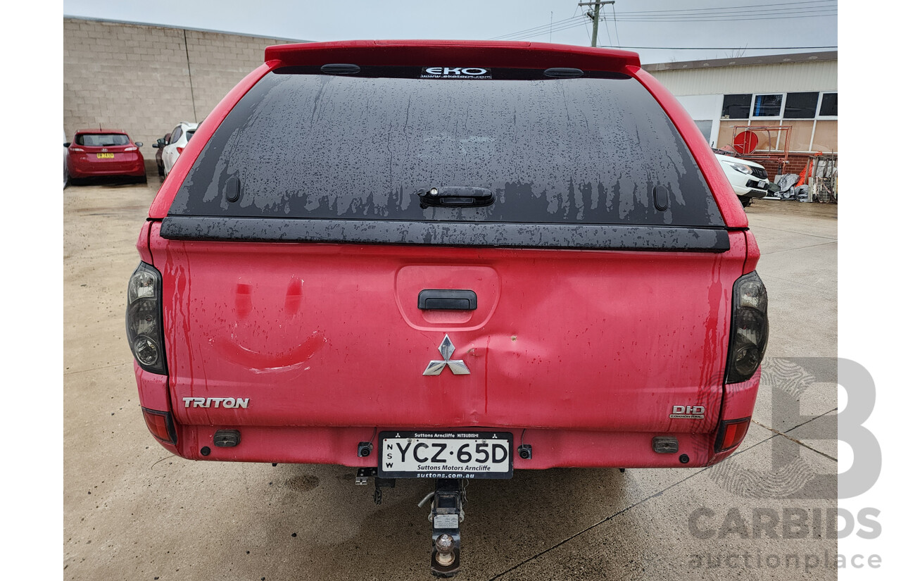 3/2015 Mitsubishi Triton GLX (4x4) MN MY15 Double Cab Utility Red 2.5L