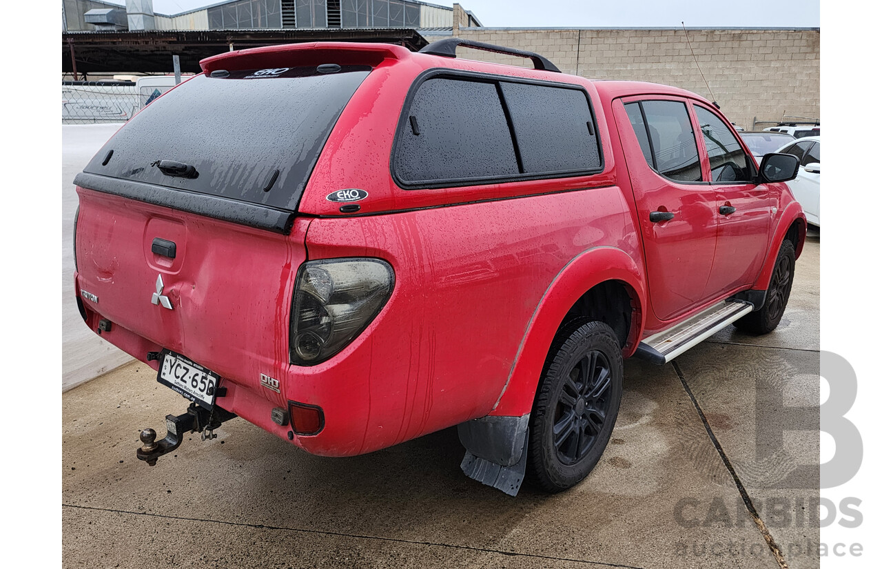 3/2015 Mitsubishi Triton GLX (4x4) MN MY15 Double Cab Utility Red 2.5L