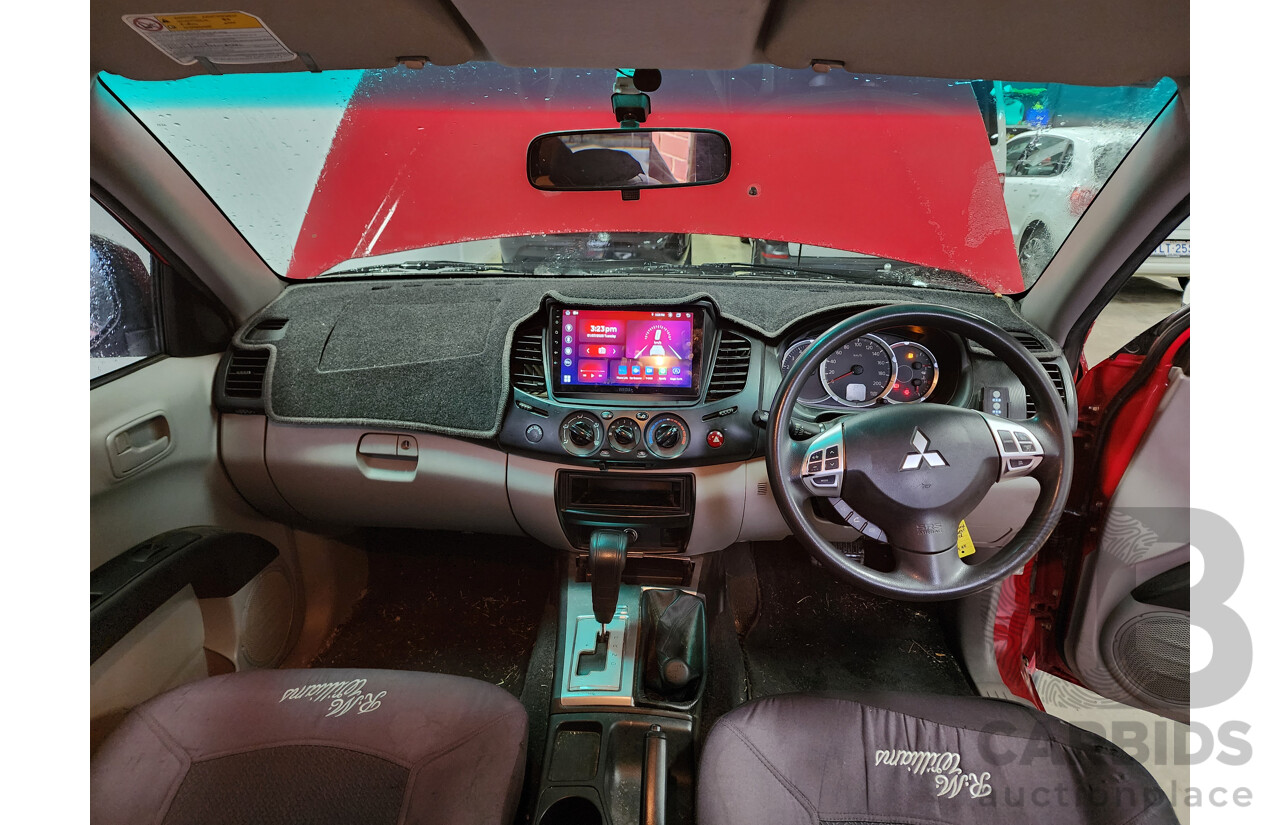 3/2015 Mitsubishi Triton GLX (4x4) MN MY15 Double Cab Utility Red 2.5L