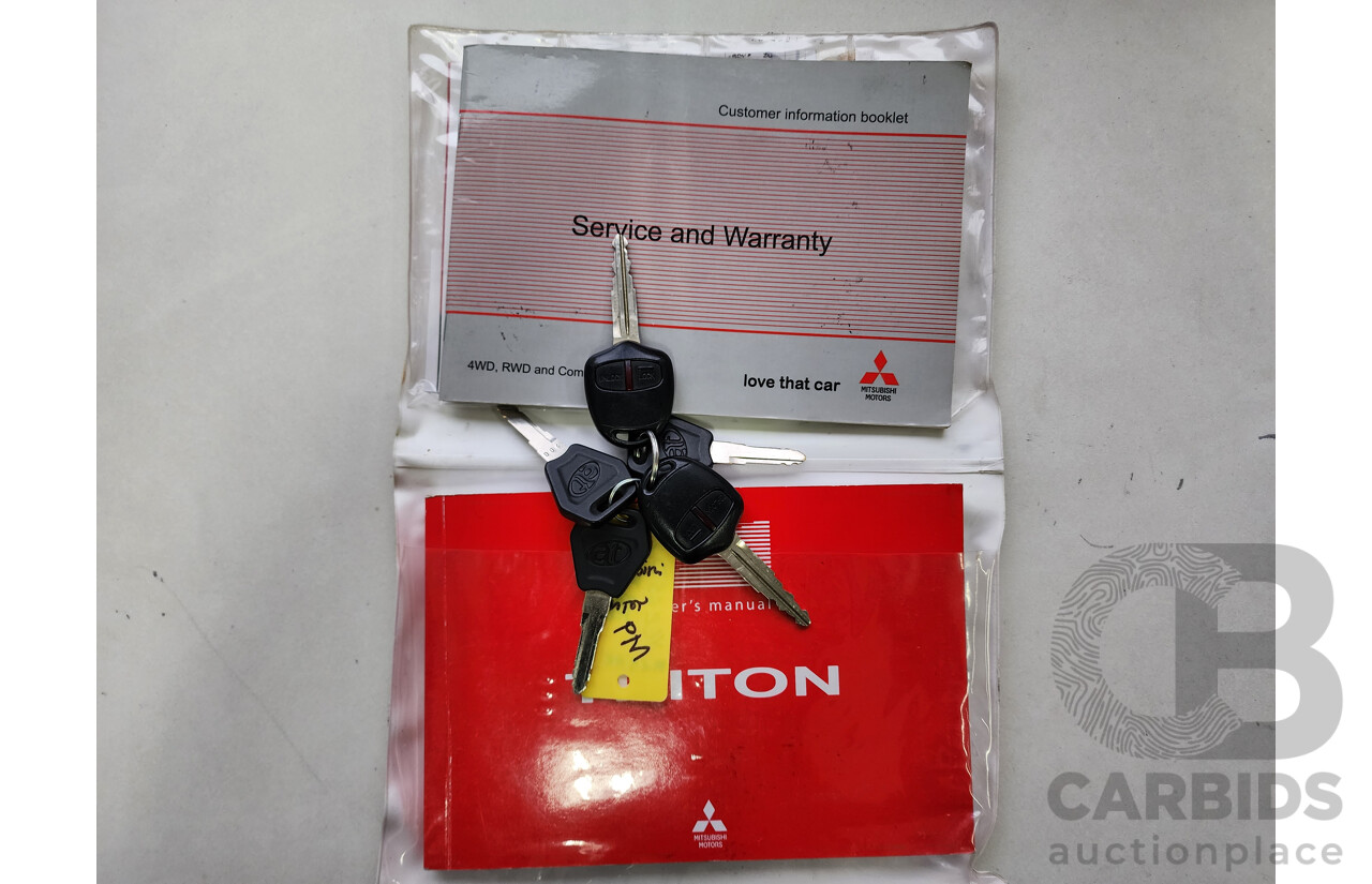 3/2015 Mitsubishi Triton GLX (4x4) MN MY15 Double Cab Utility Red 2.5L