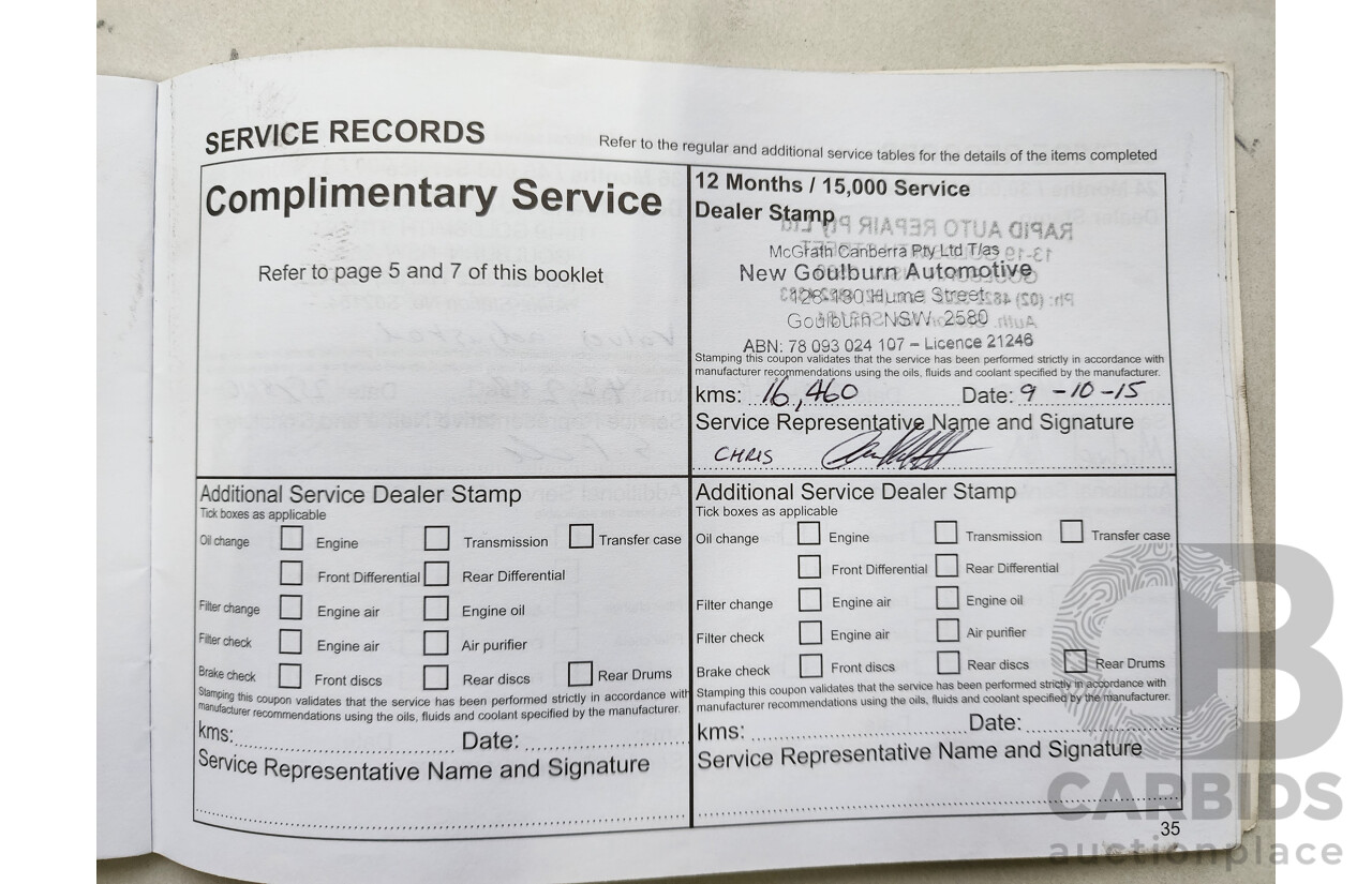 3/2015 Mitsubishi Triton GLX (4x4) MN MY15 Double Cab Utility Red 2.5L