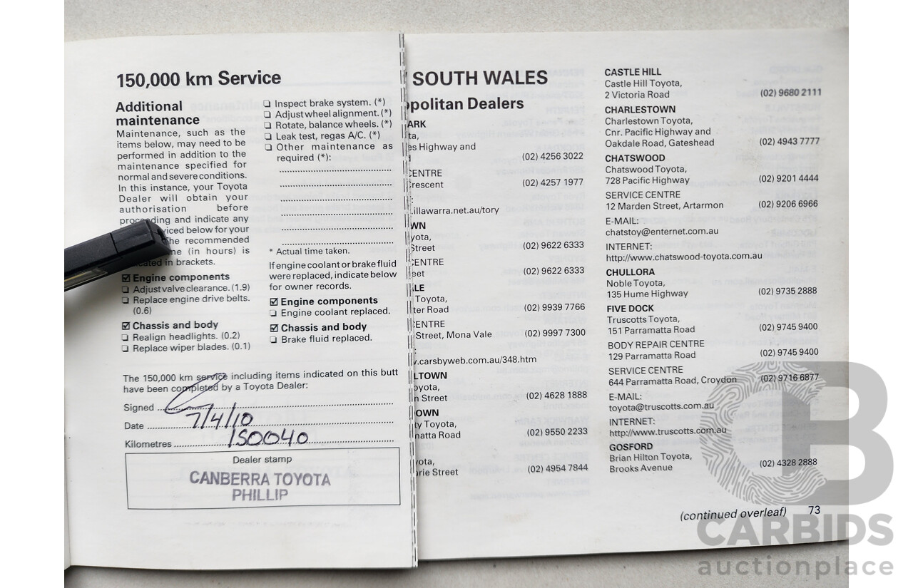 5/1999 Toyota Corolla Conquest SECA AE102R 5d Liftback Maroon 1.8L